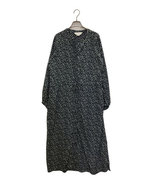 SOEJU（ソージュ）SOEJU (ソージュ) レオパード柄ワンピース ネイビー サイズ:表記無しの古着・服飾アイテム