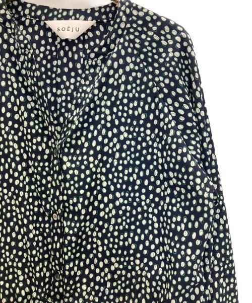 SOEJU（ソージュ）SOEJU (ソージュ) レオパード柄ワンピース ネイビー サイズ:表記無しの古着・服飾アイテム