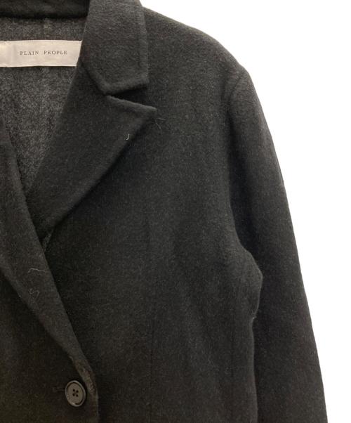 PLAIN PEOPLE（プレインピープル）PLAIN PEOPLE (プレインピープル) チェスターコート グレー サイズ:3の古着・服飾アイテム