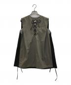 HYKEハイク）の古着「ノースリーブブラウス」｜ブラウン