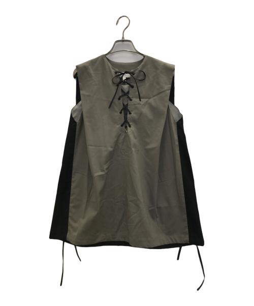 HYKE（ハイク）HYKE (ハイク) ノースリーブブラウス ブラウン サイズ:1の古着・服飾アイテム