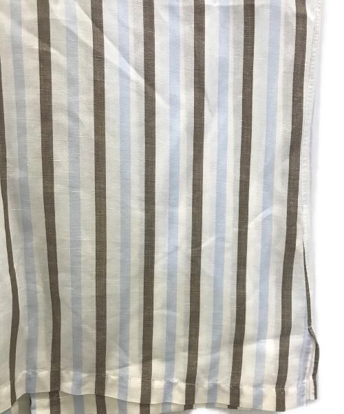 BEAMS F（ビームスエフ）BEAMS F (ビームスエフ) リネン混POシャツ ベージュ サイズ:Mの古着・服飾アイテム