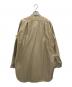 BACCA (バッカ) コットンバックサテンスタンドカラーロングシャツ ベージュ サイズ:36：4000円