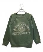 Championチャンピオン）の古着「70s raglan college sweat」｜グリーン