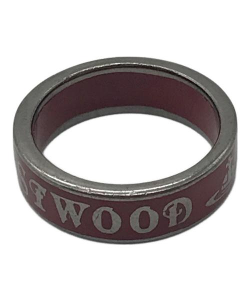 Vivienne Westwood（ヴィヴィアンウエストウッド）Vivienne Westwood (ヴィヴィアンウエストウッド) シルバーリング レッド サイズ:13号の古着・服飾アイテム