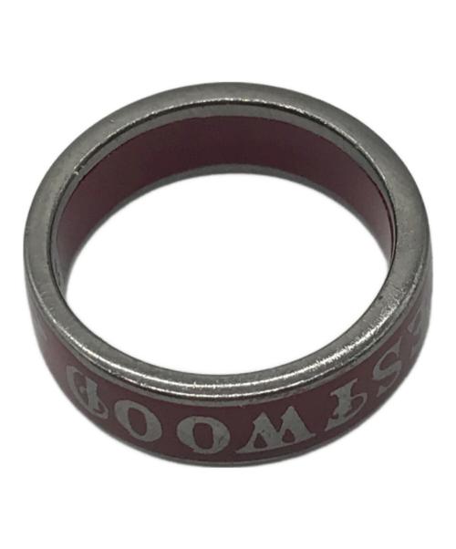 Vivienne Westwood（ヴィヴィアンウエストウッド）Vivienne Westwood (ヴィヴィアンウエストウッド) シルバーリング レッド サイズ:13号の古着・服飾アイテム