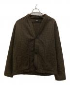 CINI VENEZIAチニー ベネチア）の古着「N/C TWEED JACKET」｜ブラウン