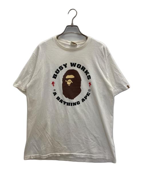 BAPE BY A BATHING APE（ベイプバイアベイシングエイプ）BAPE BY A BATHING APE (ベイプバイアベイシングエイプ) プリントTシャツ ホワイト サイズ:Lの古着・服飾アイテム