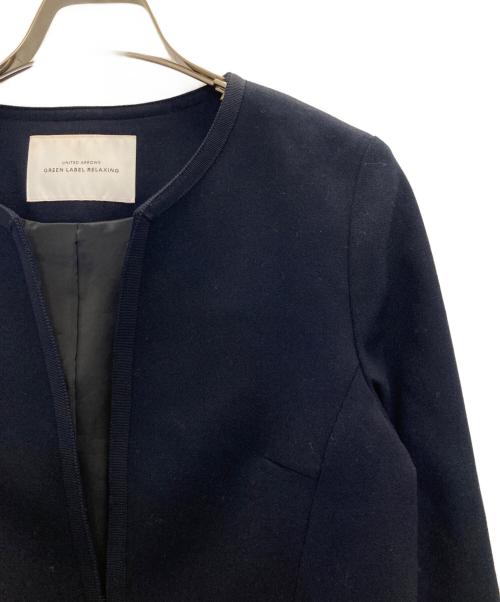 green label relaxing（グリーンレーベルリラクシング）green label relaxing (グリーンレーベルリラクシング) ノーラペルセットアップジャケット ネイビー サイズ:36の古着・服飾アイテム