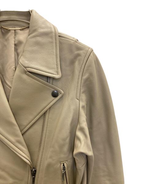 Snidel（スナイデル）Snidel (スナイデル) レザージャケット ベージュの古着・服飾アイテム