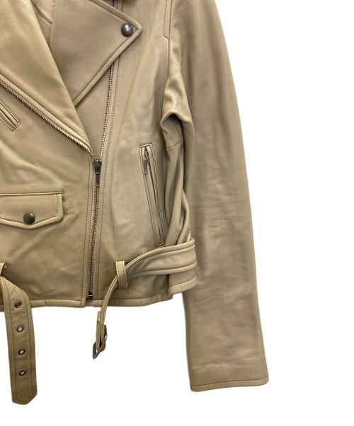Snidel（スナイデル）Snidel (スナイデル) レザージャケット ベージュの古着・服飾アイテム