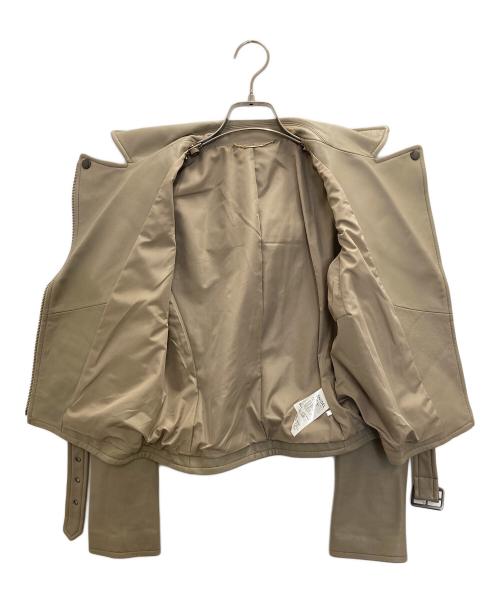 Snidel（スナイデル）Snidel (スナイデル) レザージャケット ベージュの古着・服飾アイテム