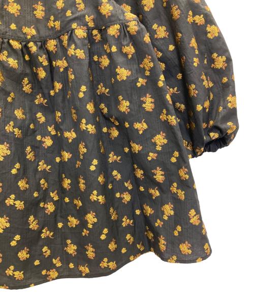 green label relaxing（グリーンレーベルリラクシング）green label relaxing (グリーンレーベルリラクシング) フラワー ジャカード ブラウス ブラック サイズ:不明の古着・服飾アイテム