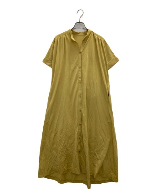 自由区（ジユウク）自由区 (ジユウク) ブラウスワンピース イエロー サイズ:32 未使用品の古着・服飾アイテム