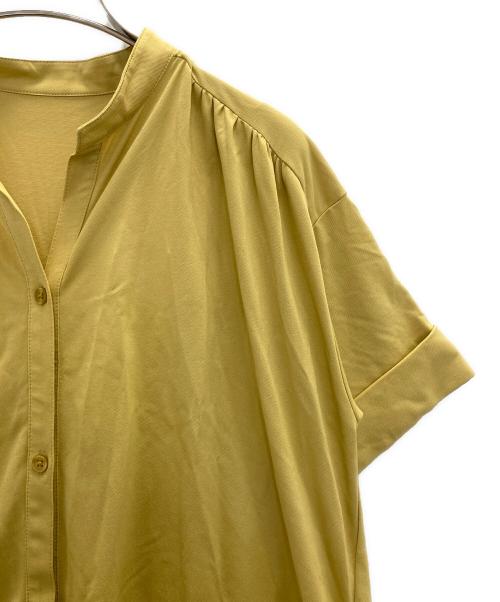 自由区（ジユウク）自由区 (ジユウク) ブラウスワンピース イエロー サイズ:32 未使用品の古着・服飾アイテム