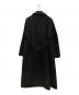 crewre (クルー) アジャスタブルウールロングコート ブラック サイズ:1：15000円