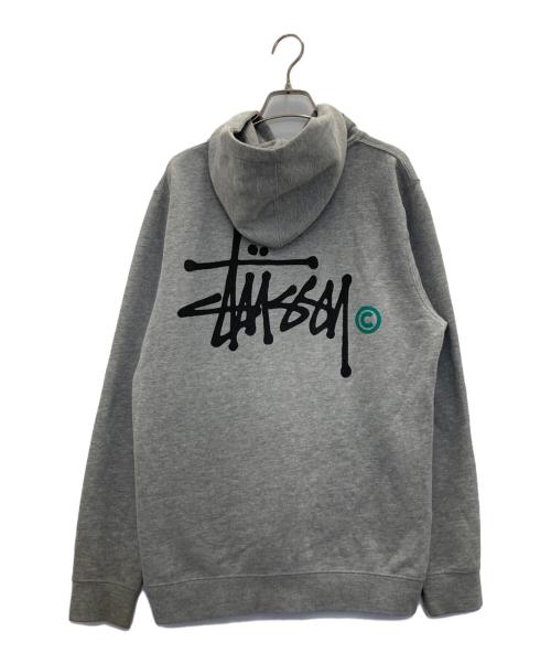 stussy（ステューシー）stussy (ステューシー) ジップパーカー グレー サイズ:Mの古着・服飾アイテム