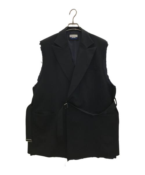 MAISON SPECIAL（メゾンスペシャル）MAISON SPECIAL (メゾンスペシャル) カットオフ ピークドラペル タイロッケン ジレ ネイビー サイズ:1の古着・服飾アイテム