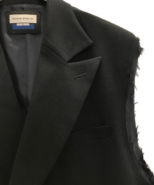 MAISON SPECIAL（メゾンスペシャル）MAISON SPECIAL (メゾンスペシャル) カットオフ ピークドラペル タイロッケン ジレ ネイビー サイズ:1の古着・服飾アイテム