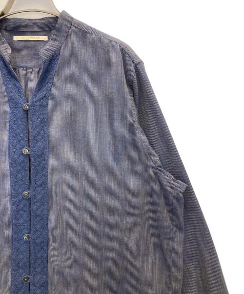 ne quittez pas（ヌキテパ）ne quittez pas (ヌキテパ) チャイナシャツ ネイビー サイズ:Mの古着・服飾アイテム