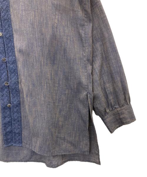 ne quittez pas（ヌキテパ）ne quittez pas (ヌキテパ) チャイナシャツ ネイビー サイズ:Mの古着・服飾アイテム