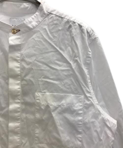 PAUL SMITH（ポールスミス）Paul Smith (ポールスミス) バンドカラーシャツ ホワイト サイズ:Ⅼの古着・服飾アイテム