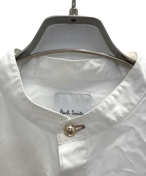PAUL SMITH（ポールスミス）Paul Smith (ポールスミス) バンドカラーシャツ ホワイト サイズ:Ⅼの古着・服飾アイテム