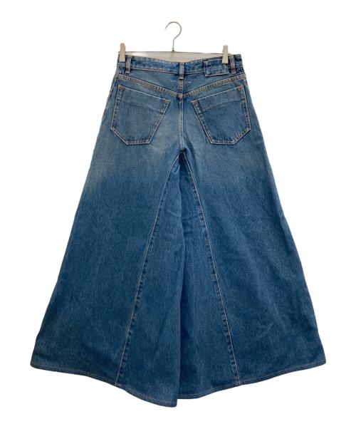 MM6 Maison Margiela（エムエムシックスメゾンマルジェラ）MM6 Maison Margiela (エムエムシックス メゾンマルジェラ) ワイドデニムパンツ インディゴ サイズ:40の古着・服飾アイテム