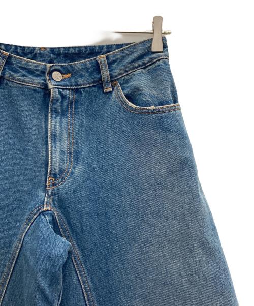 MM6 Maison Margiela（エムエムシックスメゾンマルジェラ）MM6 Maison Margiela (エムエムシックス メゾンマルジェラ) ワイドデニムパンツ インディゴ サイズ:40の古着・服飾アイテム