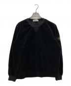 STONE ISLANDストーンアイランド）の古着「CORDUROY GARMENT DYED CREWNECK」｜ブラック