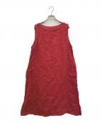 nest Robeネストローブ）の古着「リネンワンピース」｜レッド