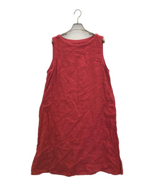 nest Robe（ネストローブ）nest Robe (ネストローブ) リネンワンピース レッド サイズ:FREEの古着・服飾アイテム