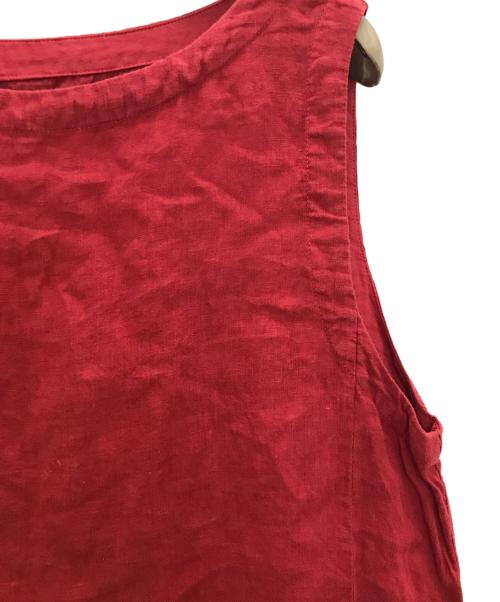 nest Robe（ネストローブ）nest Robe (ネストローブ) リネンワンピース レッド サイズ:FREEの古着・服飾アイテム