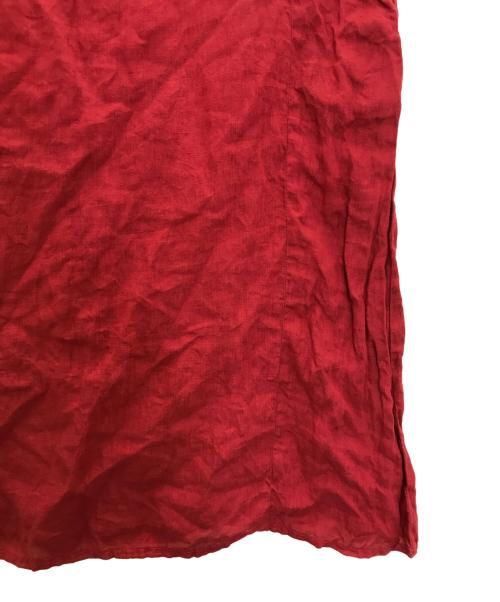 nest Robe（ネストローブ）nest Robe (ネストローブ) リネンワンピース レッド サイズ:FREEの古着・服飾アイテム