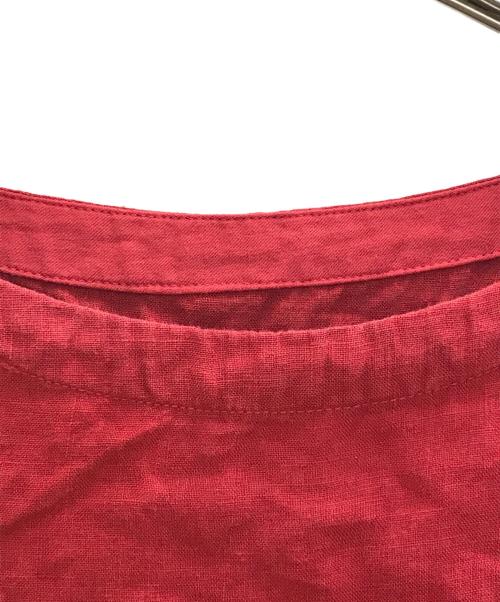 nest Robe（ネストローブ）nest Robe (ネストローブ) リネンワンピース レッド サイズ:FREEの古着・服飾アイテム