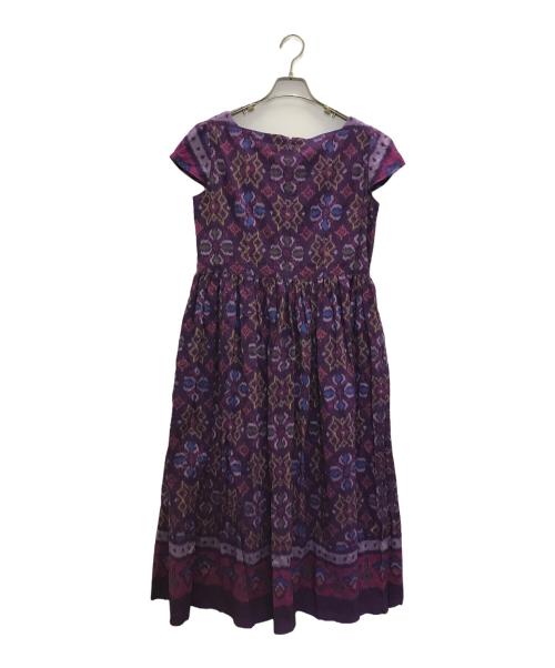 house of lotus（ハウスオブロータス）HOUSE OF LOTUS (ハウスオブロータス) コットン総柄ワンピース パープル サイズ:Mの古着・服飾アイテム