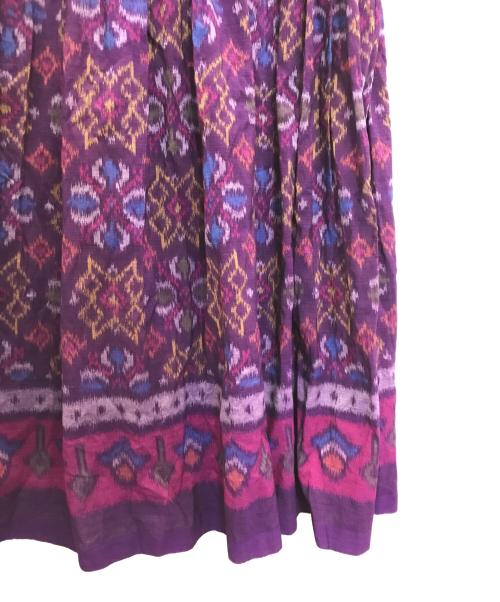 house of lotus（ハウスオブロータス）HOUSE OF LOTUS (ハウスオブロータス) コットン総柄ワンピース パープル サイズ:Mの古着・服飾アイテム