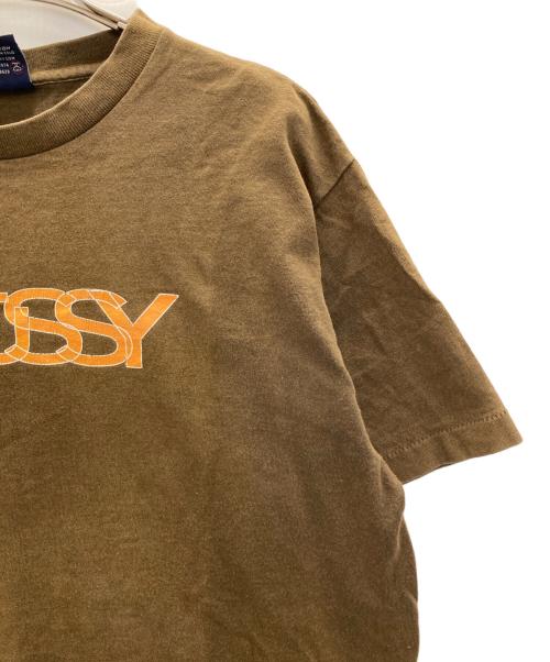 OLD STUSSY（オールドステューシー）OLD stussy (オールドステューシー) 半袖カットソー ブラウン サイズ:Mの古着・服飾アイテム