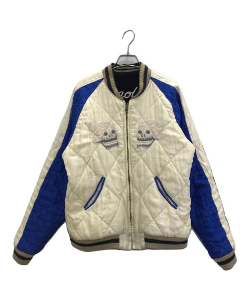 テーラー東洋（テーラートウヨウ）テーラー東洋 (テーラートウヨウ) リバーシブルスカジャン ホワイトブラック サイズ:大の古着・服飾アイテム