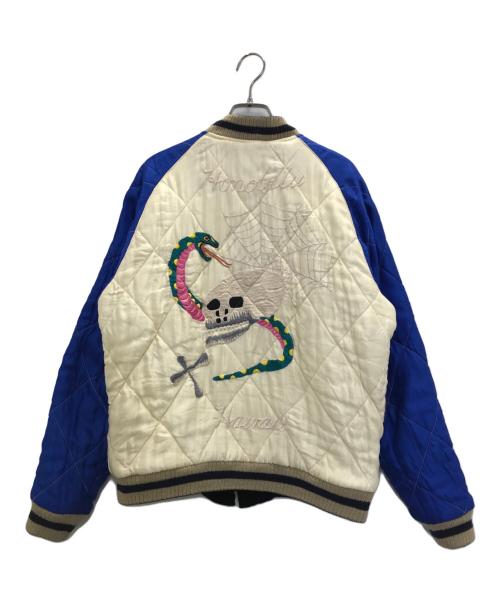 テーラー東洋（テーラートウヨウ）テーラー東洋 (テーラートウヨウ) リバーシブルスカジャン ホワイトブラック サイズ:大の古着・服飾アイテム