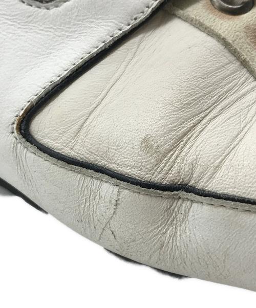 HERMES（エルメス）HERMES (エルメス) Hロゴカットスニーカー アイボリー サイズ:36.5の古着・服飾アイテム