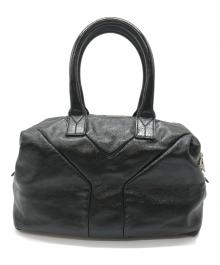 Yves Saint Laurent（イヴサンローラン）の古着「ミニボストンバッグ」｜ブラック