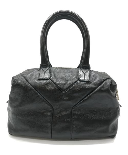 Yves Saint Laurent（イヴサンローラン）Yves Saint Laurent (イヴサンローラン) ミニボストンバッグ ブラックの古着・服飾アイテム