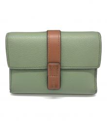 LOEWE（ロエベ）の古着「バーティカルスモールウォレット」｜グリーン