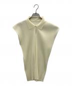 PLEATS PLEASEプリーツプリーズ）の古着「ノースリーブカットソー」｜イエロー