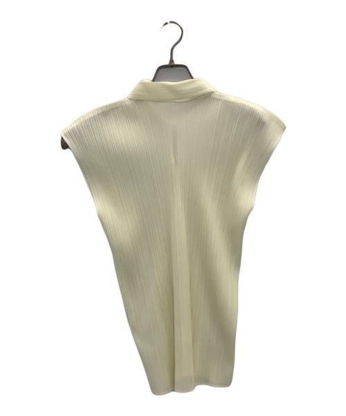 PLEATS PLEASE（プリーツプリーズ）PLEATS PLEASE (プリーツプリーズ) ノースリーブカットソー イエロー サイズ:3の古着・服飾アイテム