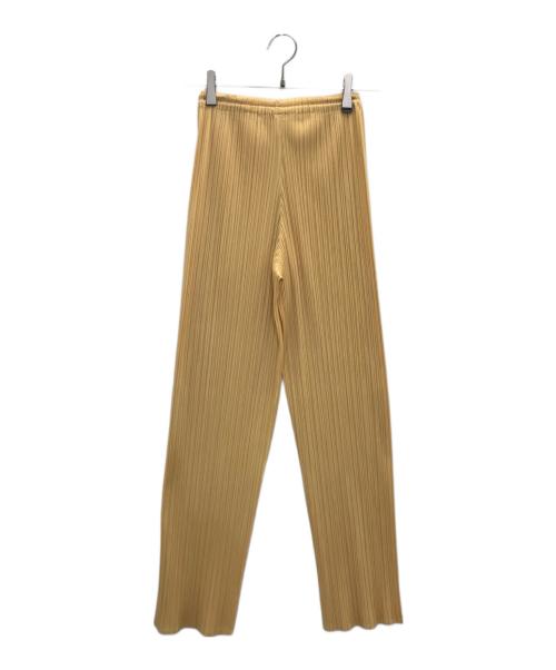 PLEATS PLEASE（プリーツプリーズ）PLEATS PLEASE (プリーツプリーズ) プリーツパンツ イエロー サイズ:2の古着・服飾アイテム
