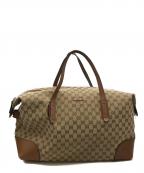 GUCCIグッチ）の古着「GGキャンバスボストンバッグ」｜ベージュ