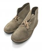 CLARKSクラークス）の古着「デザートブーツ」｜ベージュ