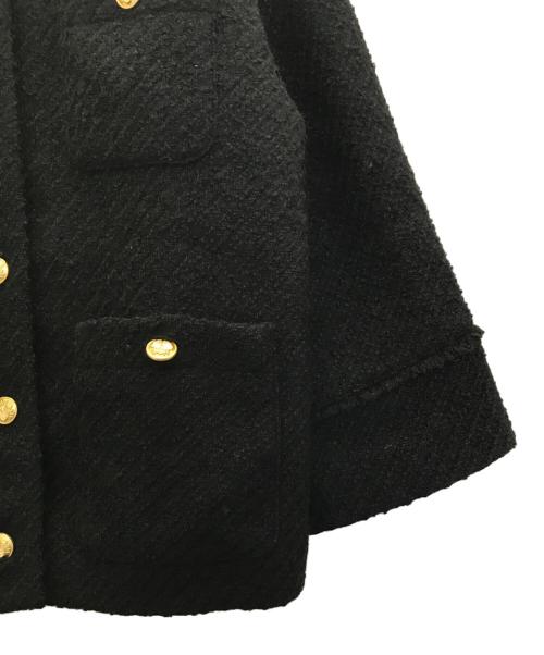 Loungedress（ラウンジドレス）Loungedress (ラウンジドレス) ツイードジャケット ブラック サイズ:Freeの古着・服飾アイテム